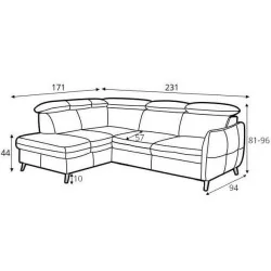 coltare extensibile Hugo OTM-2,5F cote