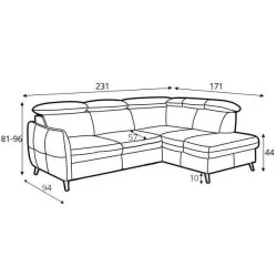 coltare extensibile Hugo 2,5F-OTM cote