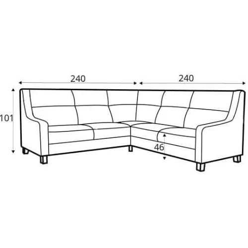 coltare extensibile Way 2F-E-2S cote