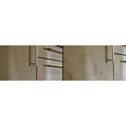 în stânga - după folosire, în dreapta - înainte de folosire