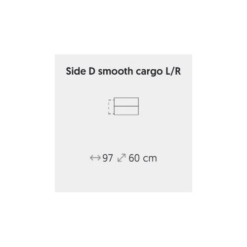 braț Monaco de stânga sau dreapta cu depozitare - tip D