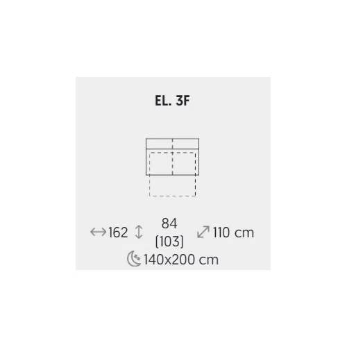 modul Monaco de 3 locuri extensibil