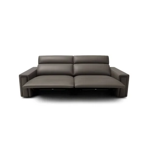canapea piele Monaco 3 locuri cu 2 reclinere electrice