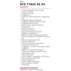 frigider TEKA RFD 77825 SS EU caracteristici