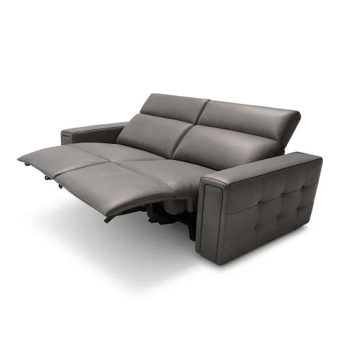 canapea piele naturală Monaco 3 locuri cu 2 reclinere electrice