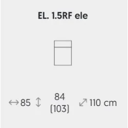 modul Monaco de 1,5 locuri fix ori cu recliner electric