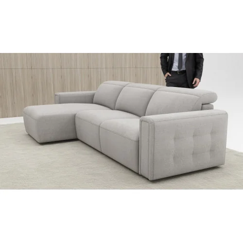 coltar extensibil Monaco cu depozitare din stofa A-REC-3F-A