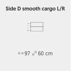 braț Monaco de stânga sau dreapta cu depozitare - tip D