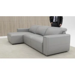 coltar extensibil Monaco cu depozitare din piele REC-3F