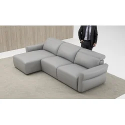 coltar extensibil Monaco cu depozitare din piele - brat simplu