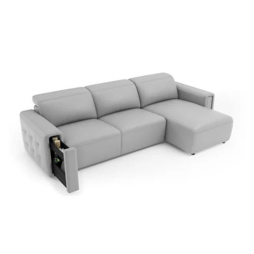 coltar extensibil din piele Monaco cu depozitare B-REC-3F-A