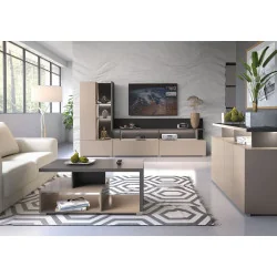 masa cafea - set mobilier SERIO culori: congo și anthracite