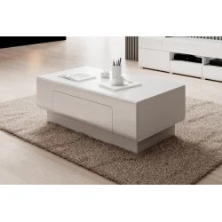 masa cafea TOLEDO, culoare: alb complet