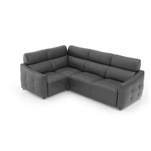 coltar extensibil din piele Davos 3 locuri
