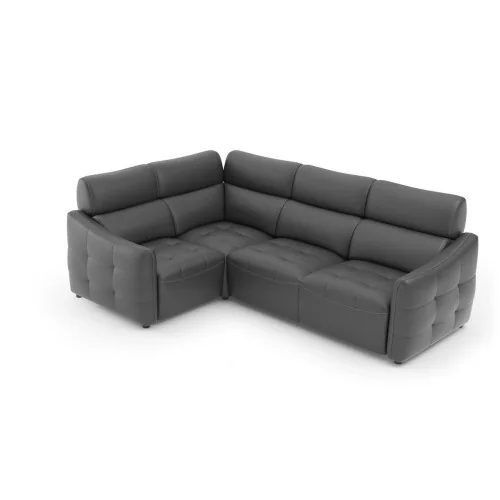 coltar extensibil din piele Davos 3 locuri