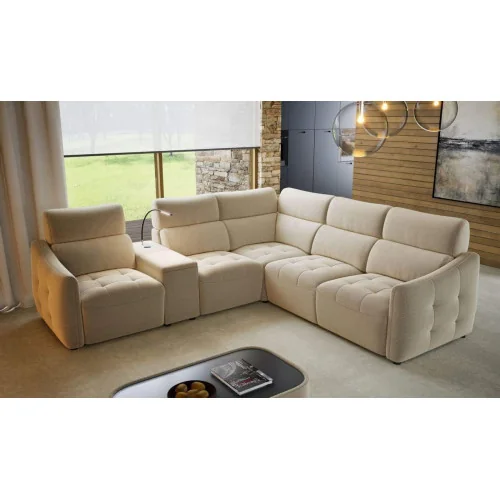 coltar extensibil Davos cu reclinere - textil