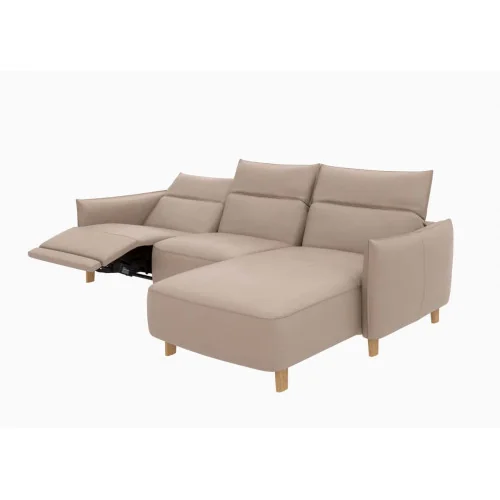 canapea cu recliner electric Flamingo textil