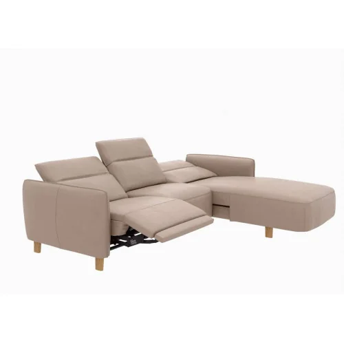 canapea Flamingo cu recliner electric, sezlong electric, tetiere reglabile