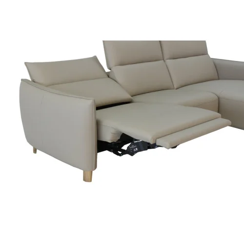canapea Flamingo cu recliner electric - piele