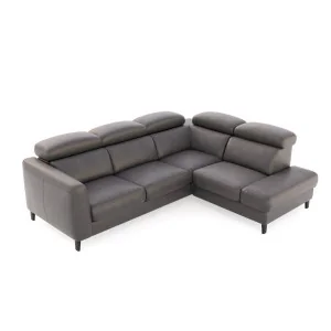 coltar extensibil cu depozitare Boston 2,5F-E-1HT/BK din piele naturală 2