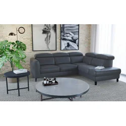 coltar extensibil cu depozitare Boston 2,5F-E-1HT/BK din piele naturală - interioare