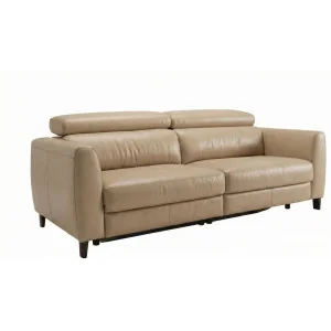 canapea recliner Boston din piele naturală 2RF