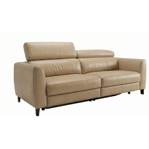 canapea recliner Boston din piele naturală 2RF - tetiere reglabile