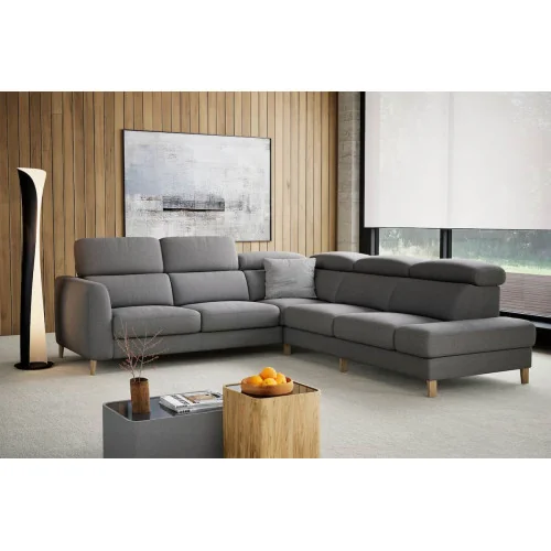 coltar extensibil Boston 2,5F-E-1-1HT/BK t cu tetiere reglabile