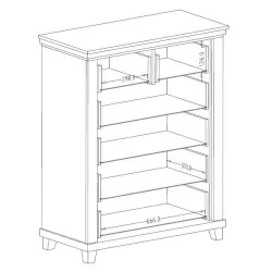 Comoda Evora 6 sertare dimensiuni Comoda Evora 6 sertare dimensiuni