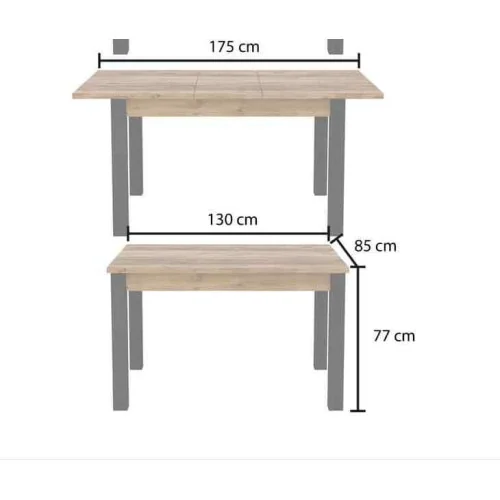 masă extensibilă Olin - cote