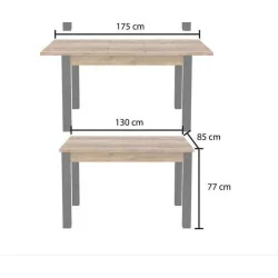 masă extensibilă Olin - cote