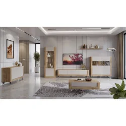 set mobila living Kasai stejar + cașmir set mobila living Kasai stejar + cașmir