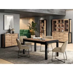 masă dining extensibilă Activ cu scaune Loft