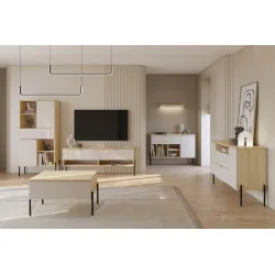 set mobila living ORE stejar Lindberg + cașmir
