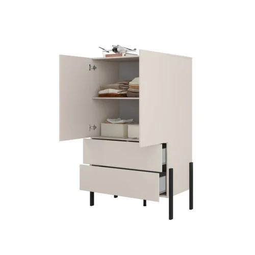 Dulap Juko 94 cm 2 usi 2 sertare - deschise