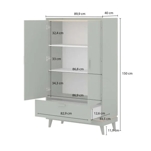 Dulap Scandi 90 - cote