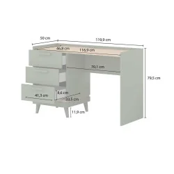 Birou Scandi 4 sertare - cote