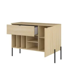 comoda ORE 105 cm deschisă - stejar Lindberg complet