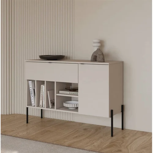 comoda ORE 1 sertar 1 ușă 105 cm - cașmir carcasa / cașmir fața sertar / cașmir ușa