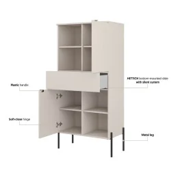 comoda ORE - h 150 cm - detalii