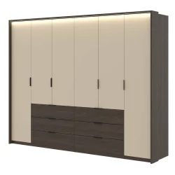 Dulap haine Mola 274 cm cu iluminat LED