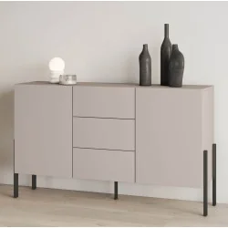 Comoda Juko 2 uși 3 sertare 154 cm cașmir