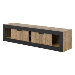 comoda TV Tudor - 2 usi culisante deschise