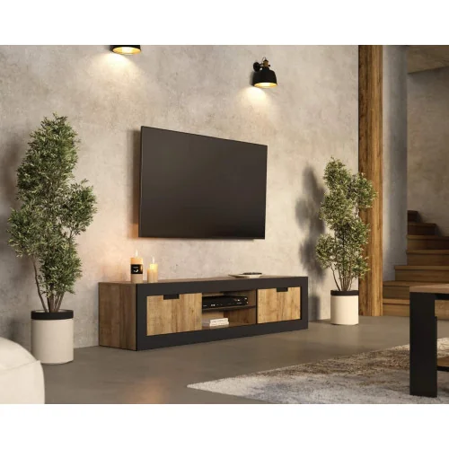 comoda TV Tudor cu 2 usi