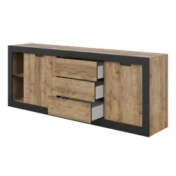 comoda Tudor 3 sertare deschise