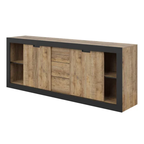 comoda Tudor 2 usi culisante deschise
