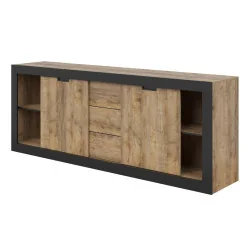comoda Tudor 2 usi culisante deschise
