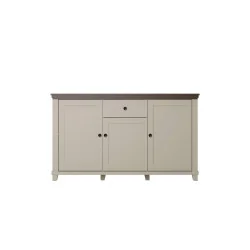 comoda Evora cu 3 usi, 1 sertar - bej deschis (light) + stejar dunin