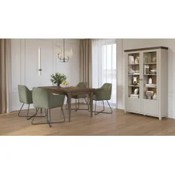 set mobila living Evora - bej deschis (light) + stejar dunin
