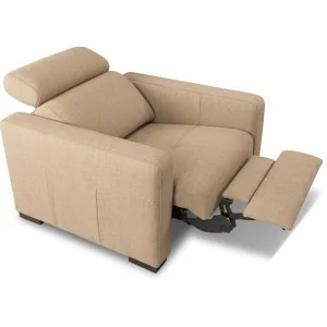 fotoliu recliner Ergo din stofă bej
